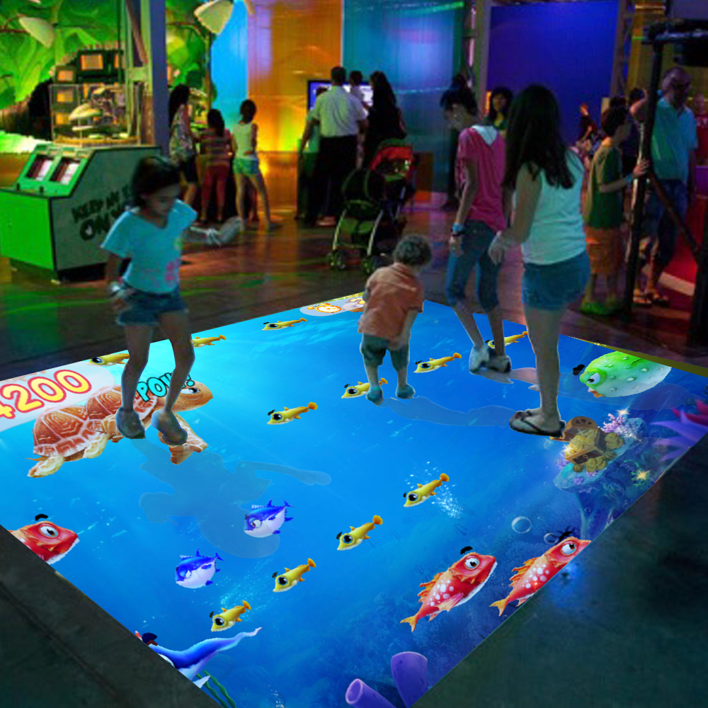 Interactive Whiteboard Kids Game Zone Entertainment Machines Interactive 3d Floor Projection Game